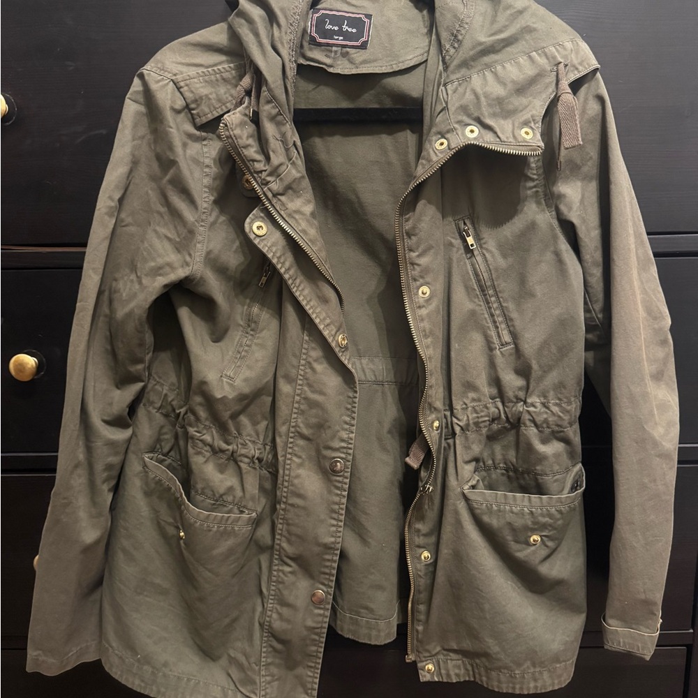 Olive Green Utility Jacket